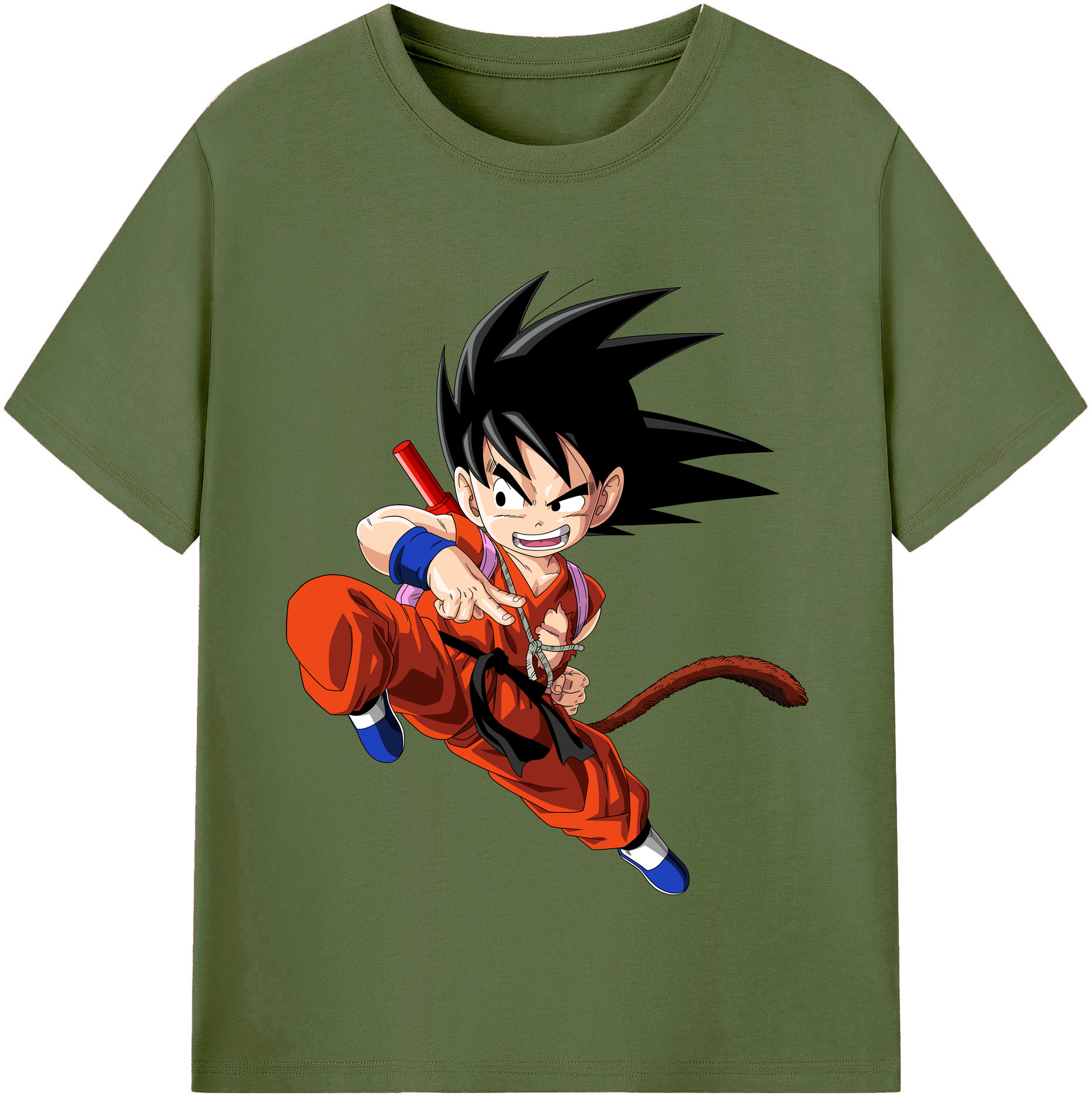 （画像用） ドラゴンボール 孫悟空（そん ごくう）Son Goku カカロット DRAGON BALL Kakarotto 綿100％半袖Tシャツ（フロントプリント）